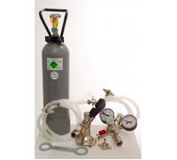 Kit d'accessoires 4 avec 1x adaptateur Profi 5L et 1x tête de robinet Köpi, tuyau à bière de 7mm et 2,0 kg de CO2 pour 2 lignes tireuse a bieren