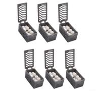 Kit d'accessoires ions d'argent pour ECOVACS pour DEEBOT T90 Pro pour OMNI, T90 pour OMNI, T90 & X12 - Lot de 3/6/9 filtres pour augmenter l'hygiène et réduire les germes lors du nettoyage (6 pièces)
