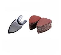 Kit d'accessoires oscillants pour tampons de ponçage multi-outils oscillants, multi-outils, papier de verre oscillant, papier de verre triangulaire et support de tampons de ponçage pour meulage et pol