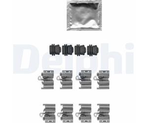 Kit d'accessoires, plaquette de frein DELPHI LX0668