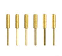 Kit d'accessoires pour aiguiseur de tronçonneuse avec 6 pierres de meulage haute performance pour tous vos besoins de coupe (doré 4 mm)