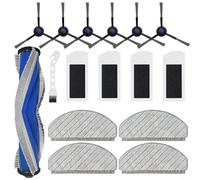 Kit d'accessoires pour aspirateur 16 pièces conçu pour Ecovacs Deebot N20 Plus et pour Yeedi pour C12 Pro avec filtres HEPA anti-rouleau et tampons de serpillière