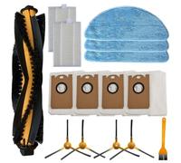 Kit d'accessoires pour aspirateur avec brosse latérale principale, filtre, serpillère et sacs à poussière compatibles avec les modèles Honiture pour un nettoyage détaillé du sol (A)