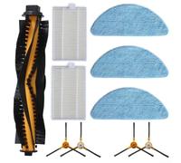 Kit d'accessoires pour aspirateur BObsweep PetHair pour brosse principale SLAM, filtres, serpillères et brosses latérales pour un nettoyage en profondeur (A)