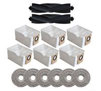 Kit d'accessoires pour aspirateur Dreame L10s Ultra - Brosse principale ABS - Serpillière scellée - Sacs à poussière de 3,3 l - Facile à installer - Pour robot Xiaomi X10 Plus - Maison d'animal