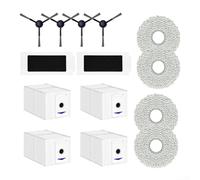 Kit d'accessoires pour aspirateur Ecovacs pour Deebot T30 Pro et Omni avec sac à poussière, brosse latérale et chiffon pour un entretien fiable