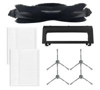 Kit d'accessoires pour aspirateur Eufy RoboVac L50 L50 SES L60 pour hybride, pièces de rechange avec filtre à brosse latérale et protection éponge pour brosse roulante