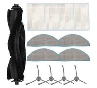 Kit d'accessoires pour aspirateur ILIFE-V20 Vyzzle D10, Laresar-L10, Lydsto R1D, Roidmi Eve, comprend une brosse principale, des brosses latérales, un filtre et un chiffon de nettoyage (A)