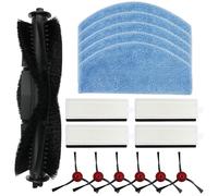 Kit d'accessoires pour aspirateur Laresar Mars01, Lubluelu SL68, (1 brosse principale + 5 chiffons + 6 brosses latérales + 4 filtres) (B)
