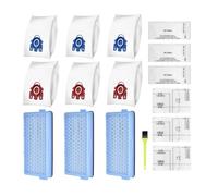 Kit D'Accessoires pour Aspirateur Miele S8340, Compact C1/C2, Complet C2/C3, 3 Filtres HEPA SF-HA 50, Sacs D'Aspirateur