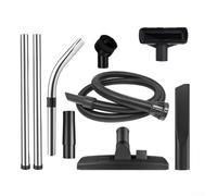 Kit d'accessoires pour aspirateur Numatic 32 mm avec tubes d'extension chromés, brosse ronde, suceur plat, outil d'ameublement et tuyau d'assemblage