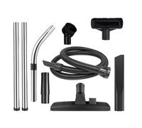 Kit d'accessoires pour aspirateur Numatic avec tuyau extra long pour Henry George Edward 32 mm avec tubes d'extension chromés, suceur, brosse à épousseter, buse d'ameublement et tête de sol dur