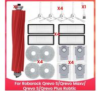 Kit D'Accessoires pour Aspirateur pour Roborock Qrevo S/Qrevo Maxv/Qrevo S/Qrevo plus Robtic Brosse Filtre Serpillère