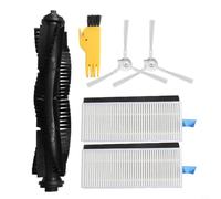 Kit d'accessoires pour aspirateur robot 360 S6 Pièces de rechange avec filtre HEPA Brosse principale Brosses latérales Lingettes Épilation des poils d'animaux Installation facile Améliore la qualité
