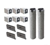 Kit d'accessoires pour aspirateur robot Dreame Aqua10 pour Ultra Roller avec 2 brosses de nettoyage, 6 sacs à poussière et 4 filtres HEPA, pièces lavables pour un nettoyage complet