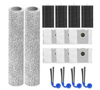 Kit d'accessoires pour aspirateur robot Ecovacs pour Deebot T90 Pro Omni, avec balais à rouleaux, filtres haute efficacité, sacs à poussière et brosses latérales pour un entretien complet