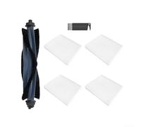 Kit d'accessoires pour aspirateur robot Eufy G50, L60 pour HYBRID, L60 pour HYBRID SE pour brosse principale en forme de V et filtres HEPA, pièces de rechange faciles à installer pour poils d'animaux