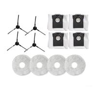 Kit d'accessoires pour aspirateur robot Midea pour v12 Pro avec sacs à poussière, brosses et serpillères de sol haute capacité (12 pièces)