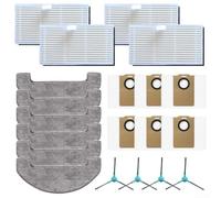 Kit d'accessoires pour aspirateur robot Midea Vcr S6 For Plus avec filtres haute efficacité serpillères, sacs à poussière et brosses à bords