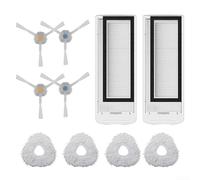 Kit d'accessoires pour aspirateur robot Narwal T10 avec brosses latérales, filtres et serpillères pour un nettoyage constant du sol et une capture de la poussière