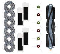 Kit d'accessoires pour aspirateur robot Omni avec brosse principale, brosses latérales, filtres et lingettes de nettoyage, lot de 17 pièces pour Ecovacs pour Deebot T20/T20e