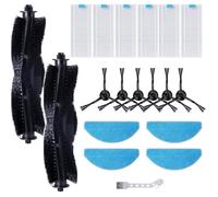 Kit d'accessoires pour aspirateur robot pour Laresar Mars01 Accessoires comprenant 2 brosse à rouleau principal