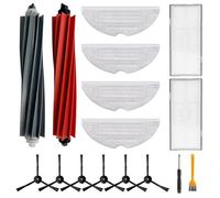 Kit D'Accessoires pour Aspirateur Robot Roborock S8, S8+, S8 Pro Ultra, PièCes de Rechange, Brosses Principales en Caoutchouc,