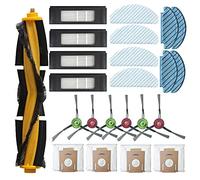 Kit d'accessoires pour aspirateur robot Yeedi Vac/Vac Max Vac 2 Pro Station, 1 brosse principale, 6 brosses latérales, 4 filtres HEPA, 4 tampons de nettoyage jetables, 4 serpillères lavables, 4 sacs à