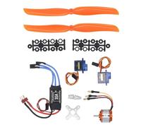 Kit d'accessoires pour avion RC planeur débutant ESC 30A servo SG90 hélice 8060 moteur brushless A2212 1400KV pour modélisme aéronautique amateur et apprentissage vol stable