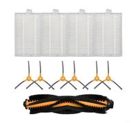 Kit d'accessoires pour bObsweep PetHair pour robot Slam : brosse principale, brosses latérales, filtres - Kit de nettoyage efficace facile à installer pour l'entretien du sol à domicile