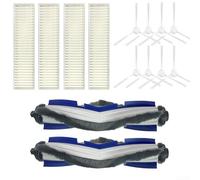 Kit d'accessoires pour brosse principale et brosse latérale pour ZR740003 Explorer Série 60 (2 brosses à rouleaux + 4 filtres + 8 brosses latérales)