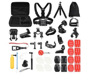 Kit d'accessoires pour caméra d'action 58 en 1, compatible avec GoPro Hero13 12 11 10 9 8, Hero 5/6/7, Insta 360, DJI Action, DBPOWER, AKASO, VicTsing, APEMAN WiMiUS Rollei QUMOX Lightdow Campark et