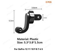Kit d'accessoires pour caméra d'action Sjcam,support noir,étui Yi 4k ata Jia,Go Pro Fore12,11,10,9,8,7,6,5 - Type 39