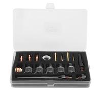 Kit d'accessoires pour chalumeau de soudage, coupelle en verre, pince en laiton et tungstène, ensemble complet d'outils pour pistolet de soudage à l'argon WP-17/18/26 OCIMCB1718