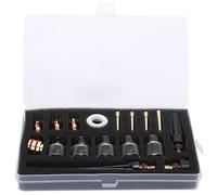 Kit d'Accessoires pour Chalumeau de Soudage WP - 17/18/26, Ensemble Professionnel de Buses en Verre et Laiton Résistant aux Hautes Températures avec Pince Tungstène, Queue de Torch