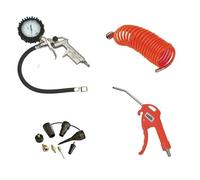 Kit d'accessoires pour compresseur de voiture MECAFER, avec pistolet de gonflage et manomètre, tuyau d'air