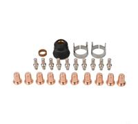 Kit d'accessoires pour coupe-plasma compatible avec PT60 et IPT60 pour - 24 pièces de consommables comprenant un bouclier d'embout de buse d'électrode WSP-061000 WSP-062004