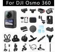 Kit d'accessoires pour DJI Osmo 360, cage en métal avec verre trempé, clip de fixation pour pare-brise de voiture, rangement portable, adaptateur à dégagement rapide