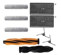 Kit d'accessoires pour Dreame Aqua10 Ultra Track Complete et Aqua10 Pro Track, Kit de pièces de rechange avec 2 brosses principales, 2 brosses latérales, 3 serpillères à rouleaux, 2 filtres