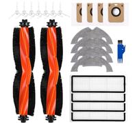 Kit d'accessoires pour Dreame D10 Plus/D10s Plus/L10 Plus/Z10 Pro Aspirateur, Pièces de rechange -2 Brosses Principales, 4 Filtres, 4 Chiffons de vadrouille, 7 Brosses Latérales, 4 Sacs à Poussière