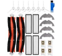 Kit d'accessoires pour Dreame D10 Plus/L10 Plus/Z10 Pro Aspirateur, Pièces de rechange pour Dreame, 2 Brosses Principales, 4 Filtres, 7 Brosses Latérales, 4 Chiffons de vadrouille, 4 Sacs à Poussière