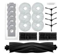 Kit D'accessoires pour Dreame L10s Pro Ultra Heat/ L10s Ultra Gen 2,pour Dreame X30 Ultra/Mova E30 Ultra/L40 Ultra AE,1 Brosse Principale,6 Sacs à Poussière,6 Serpillere,2 Filtres, 4 Brosse Latérale
