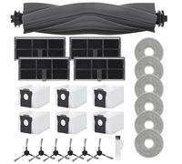 Kit d'accessoires pour Dreame L10s Pro Ultra Heat/L10s Ultra Gen 2/X30 Ultra/X40 Ultra,Inclus 6 Serviettes, 6 Sacs à Vide,6 Brosses Latérales, 4 Filtres, 1 Brosse Principale, 1 Petite Brosse
