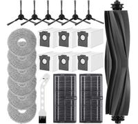Kit d'accessoires pour Dreame L10s Pro Ultra Heat, Pièces pour Dreame X30 Ultra, 1 Brosse Principale, 6 Sacs à Poussière, 6 Serpillere, 2 Filtres, 6 Brosse Latérale, 1 brosse de Nettoyage
