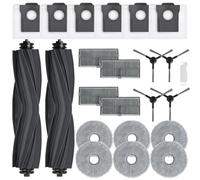 Kit d'accessoires pour Dreame L10s Ultra Gen 2/ L10s Pro Ultra Heat/ L40 Ultra AE/ X30 Ultra/Mova E30 Ultra, 2 Brosse Principale, 6 Sacs à Poussière, 6 Serpillere, 4 Filtres, 4 Brosse Latérale