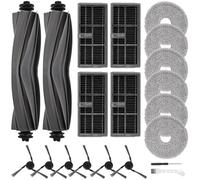 Kit d'accessoires pour Dreame L10s Ultra Gen 3/L40 Ultra/X40 Ultra Complete | L50 Ultra AE Rechange pour Mova P50 Pro Ultra avec 2 Brosses Principales, 4 Filtres, 6 Chiffon Nettoyag, 6 Brosses Latérales