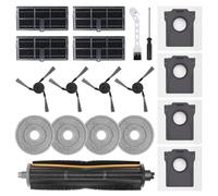 Kit d'accessoires pour Dreame L10s Ultra Gen 3/L40 Ultra/X40 Ultra Complete/Master/Mova P50 Pro Ultra Robot Aspirateur, 1 Brosse TriCut, 4 Filtres, 4 Brosses Latérale, 4 Serpillere, 4 Sacs à Poussière