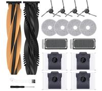 Kit d'accessoires pour dreame L40s Pro Ultra/X50 Ultra Complete/L50 Pro Ultra, 4 sacs à poussière, 4 serpillères, 2 brosses principales, 4 brosses latérales, 2 filtres, pièces de rechange pour robot
