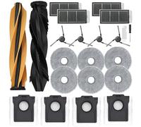 Kit d'accessoires pour Dreame X50 Ultra Complete/ L50 Pro Ultra/ X50 Master/ L40s Pro Ultra, 1 set de Brosse Principale, 4 Filtres Hepa, 4 Brosses Latérales, 4 Sacs à Poussière, 6 Serpillères