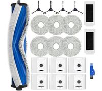 Kit d'accessoires pour ECOVACS DEEBOT T30 Omni/T30 PRO Omni, Saprdii 6 sacs à poussière antibactériens, 6 lingettes serpillères, 1 brosse principale, 2 filtres, 4 brosses latérales, pièces de rechange
